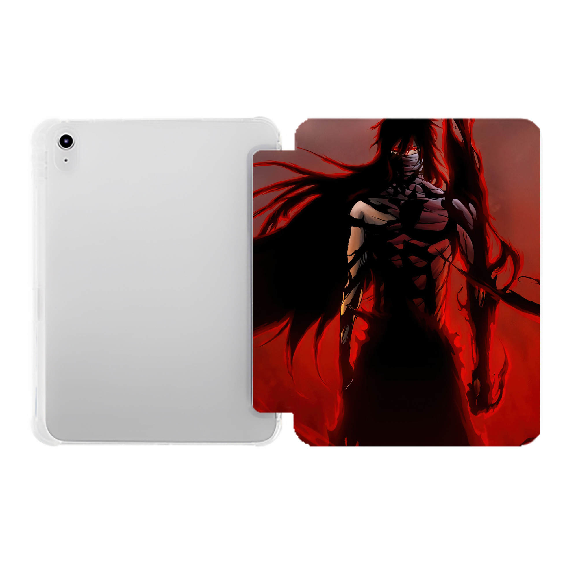 （画像用） ブリーチ BLEACH IPad ケース ペン収納付き 三つ折りスタンド PUレザー×シリコン 対応機種9.5/10.5/10.9インチ